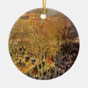 Boulevard des Capucines van Claude Monet, Fijne Ku Keramisch Ornament
