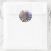 Boulevard des Capucines van Claude Monet, Fijne Ku Ronde Sticker (Tas)