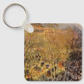 Boulevard des Capucines van Claude Monet, Fijne Ku Sleutelhanger (Voorkant)
