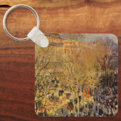 Boulevard des Capucines van Claude Monet, Fijne Ku Sleutelhanger (Voorkant)