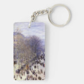 Boulevard des Capucines van Claude Monet, Fijne Ku Sleutelhanger (achterkant)