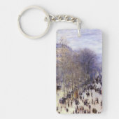 Boulevard des Capucines van Claude Monet, Fijne Ku Sleutelhanger (Voorkant)