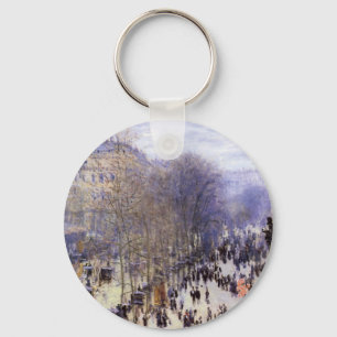 Boulevard des Capucines van Claude Monet, Fijne Ku Sleutelhanger