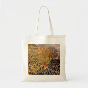 Boulevard des Capucines van Claude Monet, Fijne Ku Tote Bag