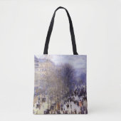 Boulevard des Capucines van Claude Monet, Fijne Ku Tote Bag (Voorkant)