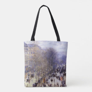 Boulevard des Capucines van Claude Monet, Fijne Ku Tote Bag