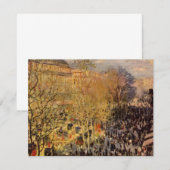 Boulevard des Capucines van Claude Monet, Fine Art (Voorkant / Achterkant)