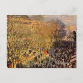 Boulevard des Capucines van Claude Monet, Fine Art Briefkaart (Voorkant)