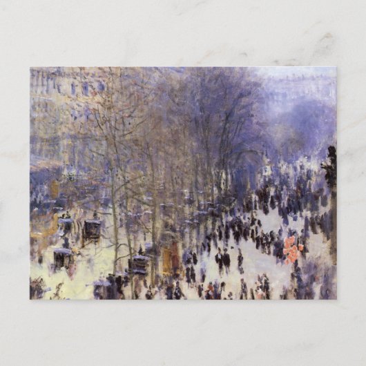 Boulevard des Capucines van Claude Monet, Fine Art Briefkaart (Voorkant)