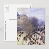 Boulevard des Capucines van Claude Monet, Fine Art Briefkaart (Voorkant / Achterkant)