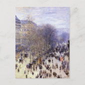 Boulevard des Capucines van Claude Monet, Fine Art Briefkaart (Voorkant)