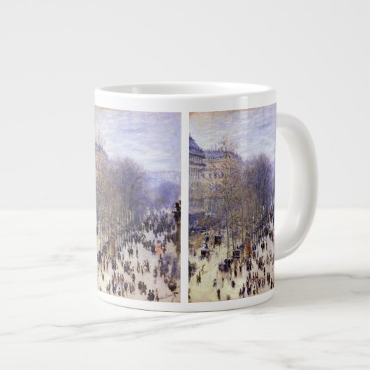 Boulevard des Capucines van Claude Monet, Fine Art Grote Koffiekop (Voorkant rechts)