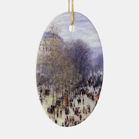 Boulevard des Capucines van Claude Monet, Fine Art Keramisch Ornament (Rechts)