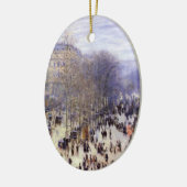 Boulevard des Capucines van Claude Monet, Fine Art Keramisch Ornament (Links)