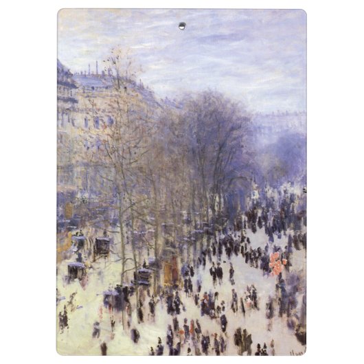 Boulevard des Capucines van Claude Monet, Fine Art Klembord (Achterkant)