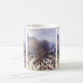 Boulevard des Capucines van Claude Monet, Fine Art Koffiemok (Center)