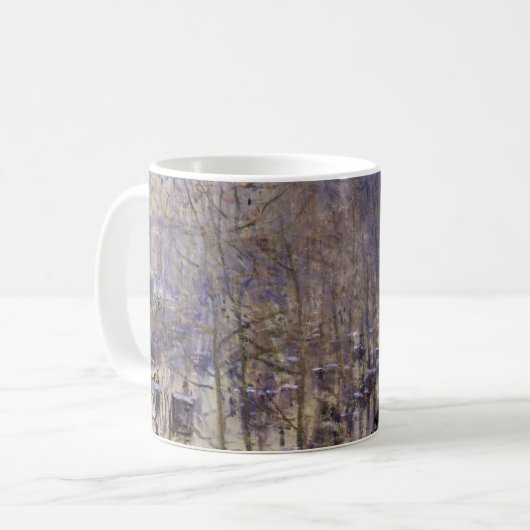 Boulevard des Capucines van Claude Monet, Fine Art Koffiemok (Voorkant links)