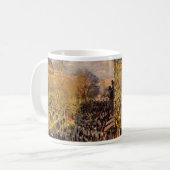 Boulevard des Capucines van Claude Monet, Fine Art Koffiemok (Voorkant links)