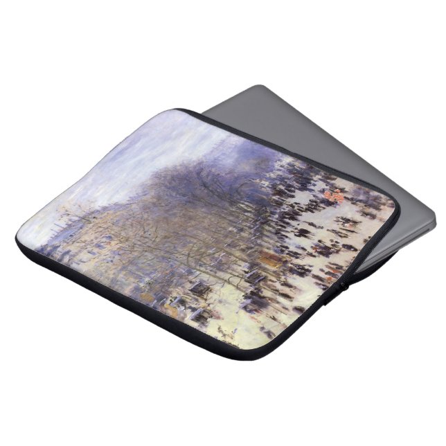 Boulevard des Capucines van Claude Monet, Fine Art Laptop Sleeve (Voorkant top)