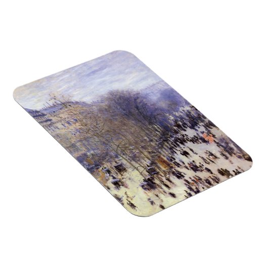 Boulevard des Capucines van Claude Monet, Fine Art Magneet (Rechterzijde)