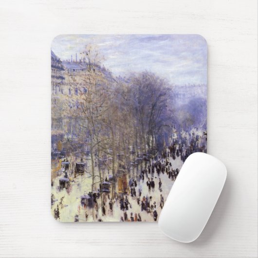 Boulevard des Capucines van Claude Monet, Fine Art Muismat (Met muis)