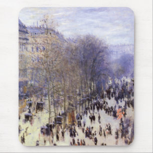 Boulevard des Capucines van Claude Monet, Fine Art Muismat