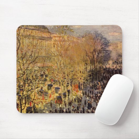 Boulevard des Capucines van Claude Monet, Fine Art Muismat (Met muis)