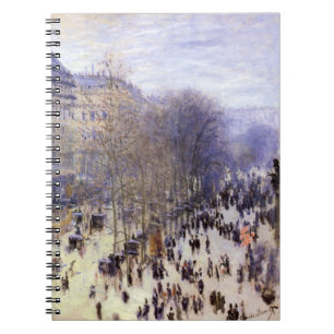 Boulevard des Capucines van Claude Monet, Fine Art Notitieboek