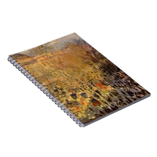 Boulevard des Capucines van Claude Monet, Fine Art Notitieboek (Rechterzijde)