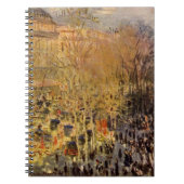 Boulevard des Capucines van Claude Monet, Fine Art Notitieboek (Voorkant)