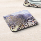 Boulevard des Capucines van Claude Monet, Fine Art Onderzetter (Linkerzijde)