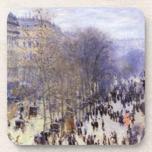 Boulevard des Capucines van Claude Monet, Fine Art Onderzetter