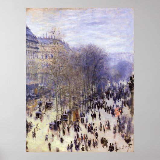 Boulevard des Capucines van Claude Monet, Fine Art Poster (Voorkant)