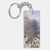 Boulevard des Capucines van Claude Monet, Fine Art Sleutelhanger (Voorkant Links)
