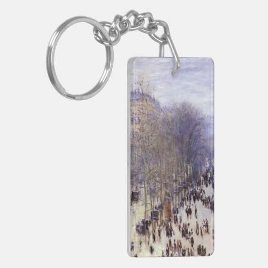 Boulevard des Capucines van Claude Monet, Fine Art Sleutelhanger (Voorkant Links)