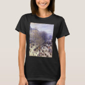 Boulevard des Capucines van Claude Monet, Fine Art T-shirt (Voorkant)