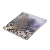 Boulevard des Capucines van Claude Monet, Fine Art Tegeltje (Zijkant)