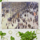 Boulevard des Capucines van Claude Monet, Fine Art Theedoek (Gevouwen)