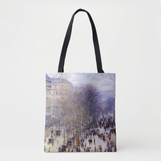 Boulevard des Capucines van Claude Monet, Fine Art Tote Bag (Voorkant)