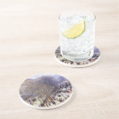 Boulevard des Capucines van Claude Monet, Fine Art Zandsteen Onderzetter (Zijkant)