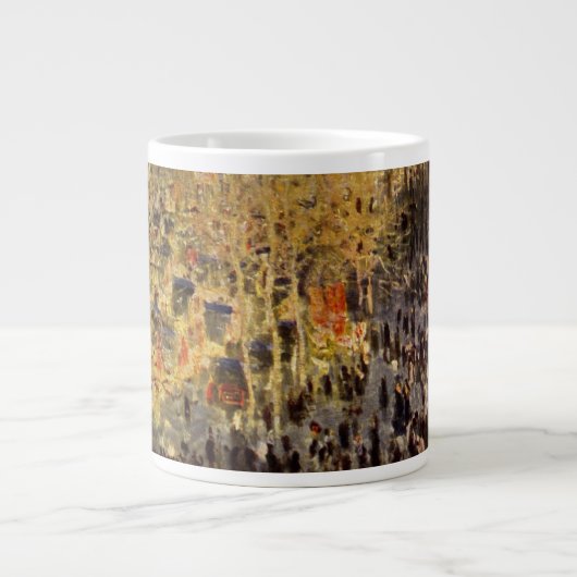 Boulevard des Capucines van Claude Monet, Schilder Grote Koffiekop (Voorkant)
