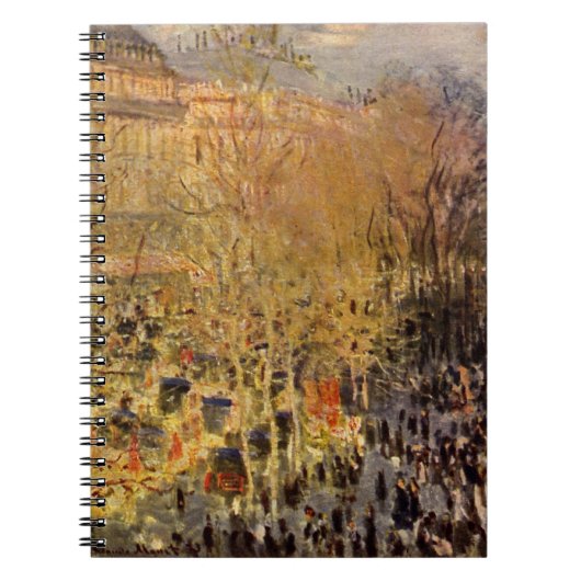 Boulevard des Capucines van Claude Monet, Schone K Notitieboek (Voorkant)