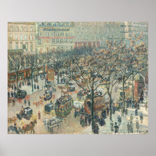 Boulevard des Italiens - Camille Pissarro Fine Art Poster