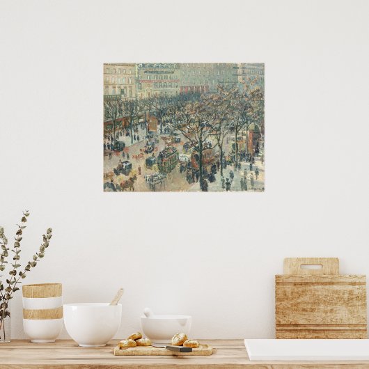 Boulevard des Italiens - Camille Pissarro Fine Art Poster (Keuken)