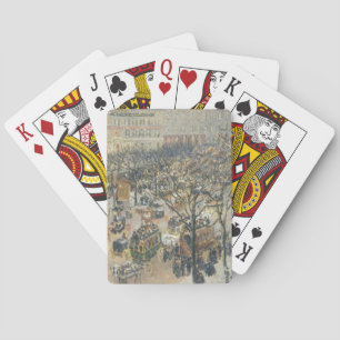 Boulevard des Italiens, Ochtend, Zonlicht, 1897 Pokerkaarten