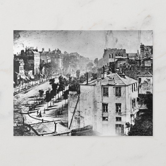 Boulevard du Temple Paris Frankrijk 1838 Briefkaart (Voorkant)