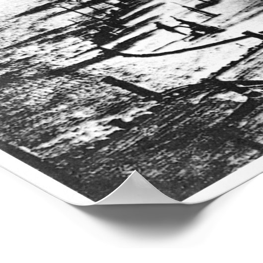 Boulevard du Temple Paris Frankrijk 1838 Poster (Hoek)