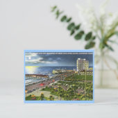 Boulevard, Galveston, Vintage van Texas Briefkaart (Staand voorkant)