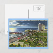 Boulevard, Galveston, Vintage van Texas Briefkaart (Voorkant / Achterkant)