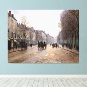 Boulevard Héloise, Argenteuil Canvas Afdruk (Insitu (Houten vloer))